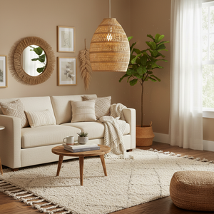 Rattan <b>Wicker</b> Lampshade Eco-Friendly Cheap Wholesale Suitable for Home & Resorts & Restaurants Decoration Made in Vietnam - Product Image 6