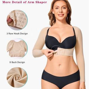Top <span class=keywords><strong>Modellante</strong></span> Post-operatorio a Maniche Lunghe Senza Cuciture per Donna, Traspirante e ad Alta Compressione - Product Image 6