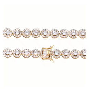 Collar con Colgante de Diamante Moissanite Corte Esmeralda, Joyería de Lujo con Estilo Urbano - Product Image 5