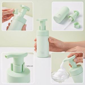 ขวดปั๊มโฟมพลาสติก 150 กรัม สีชมพู สีเขียวมิ้นท์ ภาชนะปั๊มโฟมสำหรับทำความสะอาดผิวหน้า โรงงานผลิตในเวียดนาม รับผลิตแบบ OEM ODM - Product Image 2
