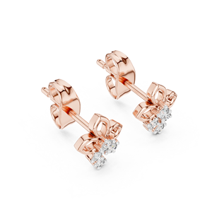 Ensemble de bagues serties de diamants cultivés en laboratoire BLOSSAM DIAMOND DROP, en or rose massif 18 carats, pour fiançailles, mariage, fête, Saint-Valentin, cadeau ou usage quotidien. - Product Image 2