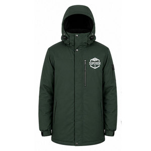 Parka d'hiver pour homme, robuste, conçue avec un tissu coupe-vent, une isolation de qualité supérieure et des poches utilitaires spacieuses - Product Image 1