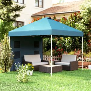 Gazebo Pop-Up Blu Mare e Pergola Parasole - Product Image 1