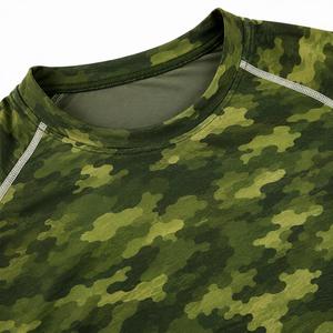 Camiseta Deportiva de Compresión de Manga Corta para Hombre, de Secado Rápido, Corte Ajustado, Cuello Redondo, Tejido de Poliéster Transpirable de 180g, Ropa Deportiva para Gimnasio - Product Image 5