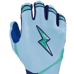 Guantes de Bateo de Cuero Bruce Bolt, Serie Original, Antideslizantes, Suaves, para Entrenamiento, Ambidiestros, con Cierre de Gancho y Bucle, Personalizables - Product Image 6