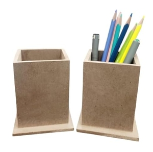 MDF <b>Pen</b> Holder Handicrafts Desk MDF <b>Pen</b> Holders Modern Stylish Hand Painted Wooden <b>Pen</b> <b>Box</b> Custom Logo - Product Image 1