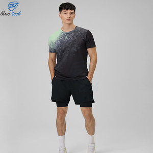 Conjunto Deportivo para Hombre de Tallas Grandes con Logotipo Personalizado, Camiseta sin Mangas y Pantalones Cortos de Entrenamiento, Ropa Deportiva para Gimnasio, Servicios OEM - Product Image 2
