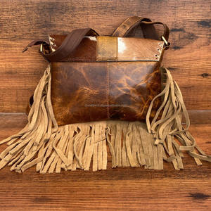 Vente en gros de sacs à franges en cuir de vachette tendance pour femmes 2024 sac à bandoulière en cuir véritable sacs à main de luxe en cuir véritable - Product Image 5