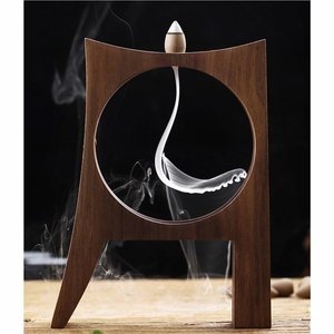 Modern Wooden <b>Backflow</b> <b>Incense</b> Burner Waterfall Arabic Mabkhara Luxury Oud Censer Holders Home Decor Aromatherapy Mubkhar - Product Image 1