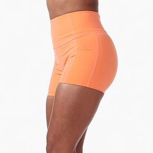 Shorts de compression taille haute personnalisés pour femmes, légers, pour la gym, le fitness, la course à pied, l'entraînement sportif, fabrication OEM - Product Image 1