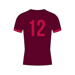Camiseta de Fútbol Ajustada de Manga Corta para Hombre, Cuello Redondo, Bloques de Color, Poliéster que Absorbe la Humedad, Ropa Deportiva para Todas las Temporadas - Product Image 3