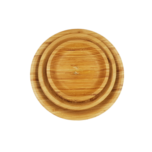 Premium Bamboo Round <b>Plate</b> Handcrafted Smooth Polished <b>Surface</b> Eco-Friendly Luxury Restaurant Events Sustainable Tableware - Product Image 5
