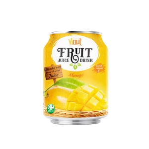 Jugo de Mango VINUT en Lata de 250 ml, Sabor Original, Fórmula Personalizable, Fresco, Natural, Certificado por HACCP e ISO - Product Image 1