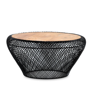 Table basse extensible convertible en bois massif de style classique moderne de luxe personnalisée Kusum Art - Product Image 2
