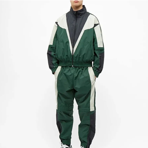 Ensemble de survêtement d'hiver pour homme imprimé sur mesure, coupe-vent en coton, design réversible, veste de sport, fermeture à cordon, polaire coupe-vent - Product Image 1