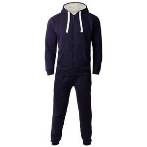 Ensemble de survêtement complet en polaire pour homme, avec capuche zippée, pantalon de jogging, ensemble de survêtement deux pièces pour homme - Product Image 2