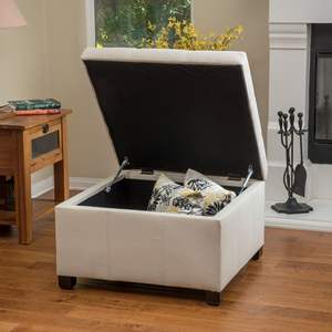 Richmond KD Storage Ottoman elegante sgabello con spazio di archiviazione nascosto - Product Image 3