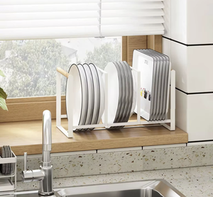 Soporte Organizador Metálico para Tablas de Cortar, Tapas de Ollas y Platos, para Encimera de Cocina y Armario - Product Image 1