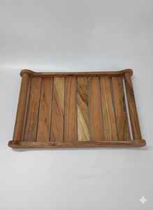 ถาดเสิร์ฟชา กาแฟ คุณภาพสูง ทำด้วยมือจากไม้มะม่วง พร้อมหูจับ ตกแต่งโต๊ะ ตกแต่งบ้าน ตกแต่งสไตล์บ้านไร่ - Product Image 3
