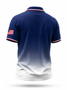 Camiseta de Golf Personalizada para Hombre, 100% Poliéster, Sublimada, de Manga Corta, Secado Rápido, Transpirable, para Empresas - Product Image 3