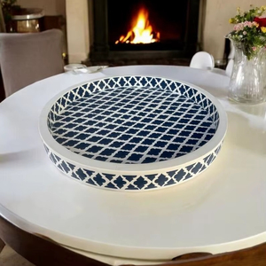 Decorative Resin Serving <b>Tray</b> for Hotels and Events Polished Handmade Mode with Customizable Design for <b>Tea</b> Coffee - Product Image 4