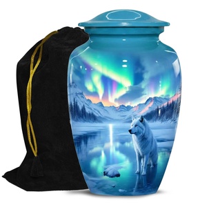 Dire Wolf American Style Cremation Urn <b>for</b> <b>Ashes</b>-Personalized Memorial Urn with Eco-Friendly Design-Adult & <b>Keepsake</b> - Product Image 1
