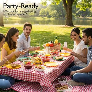 100 Cucchiai di Plastica Trasparente Resistenti, Posate Monouso Premium per Feste e Picnic, Design Durevole 'Big E' - Product Image 3