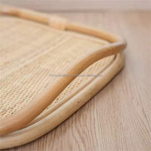 Fabricant de plateau en rotin fait à la main du Vietnam plateau de service léger écologique cadeau durable prêt - Product Image 6