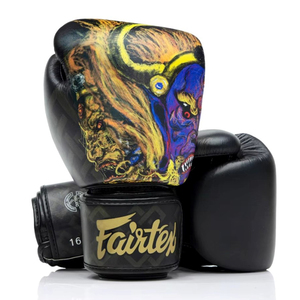 ถุงมือชกมวย Fairtex รุ่นขายดีที่สุด ผลิตตามสั่ง (OEM) หนังพรีเมียม สำหรับคิกบ็อกซิ่ง พิมพ์ลายดิจิตอลตามต้องการ ถุงมือมวยไทย - Product Image 1