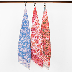 Hand Block Printed Cotton <b>Bandana</b> For Men & Women Ethnic Square Scarf Sustainable Style Headband Traditional Craft Face Cover - Product Image 5