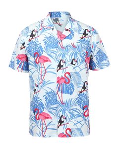 Chemises pour hommes unisexes, amples, grande taille, col ample, imprimé floral, style vintage, personnalisées, légères, résistantes, plusieurs couleurs - Product Image 3