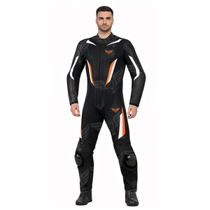 Combinaison de course en cuir pour moto personnalisée, équipement de protection professionnel pour la conduite sur circuit pour hommes et femmes - Product Image 3