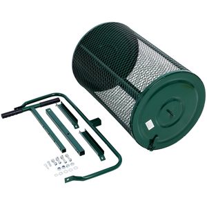 Esparcidor de Turba con Mango en Forma de T de 24 Pulgadas, Aireadores de Compost de Malla Metálica para Cuidado del Césped y Jardín, Esparcidor de Abono para Siembra - Product Image 3
