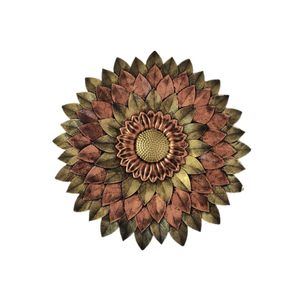 Décoration murale artisanale en métal, fleur élégante, décoration murale décorative pour la décoration de Diwali - Product Image 1