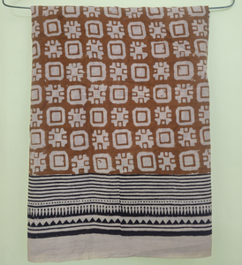 Paréo en coton indien imprimé à la main pour femme, idéal comme paréo de plage ou écharpe d'été légère - Product Image 2