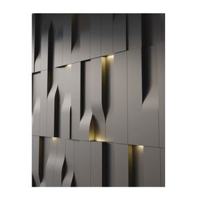 Modern 3D <b>Wood</b> Veneer Wall <b>Panel</b> Minimalist Design Soundproof Indoor Decoration Commerce Use - Product Image 5