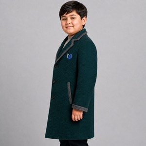 Service OEM, Marque Personnalisée, Manteau en Laine pour Enfants de Haute Qualité, Amovible, Légèrement Rembourré, Isolant, Grande Taille, Personnalisable - Product Image 2