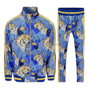 Survêtement numérique pour hommes, imprimé sur mesure, ensemble deux pièces, séchage rapide, vêtements de sport, fabricant OEM ODM, vente en gros, approvisionnement direct usine - Product Image 1