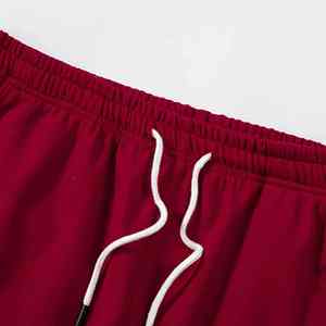 Ensemble de survêtement unisexe noir et rouge 2 en 1 léger à manches longues, col montant, pantalon de jogging sportif, couleur unie, respirant, en polyester, pour l'hiver - Product Image 2