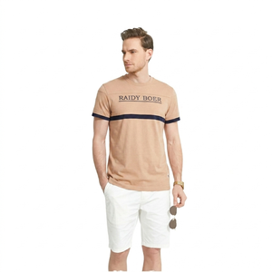 Camisetas de Verano para Hombre de Alta Calidad, Personalizadas, 100% Algodón Jersey, Diseño Sólido Informal, Tela Suave, Transpirable y Elegante - Product Image 4