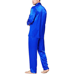 Core Collection <b>Men</b> Night Suit Short Sleeve V Neck Shorts <b>Set</b> Drawstring Soft Breathable Lightweight Summer Sleepwear Home - Product Image 2