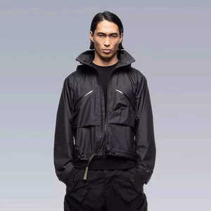 High Quality Men's Techwear Jacket Waterproof Windbreaker Tactical Streetwear Urban Functional Hooded Cargo Multi-Pockets Coat - Product Image 1