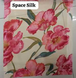 Space Silk Fabric With Premium Floral Work Elegance Design <b>For</b> Designer Sarees Suits Lehengas Wholesale Royal Soft Weave Collect - Product Image 4