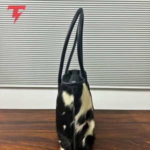 Bolso de Mano de Cuero Vacuno de Alta Calidad con Logotipo Personalizado, Bolso Casual de Lujo para Hombre, Ligero, con Cierre de Cremallera, Impermeable - Product Image 2