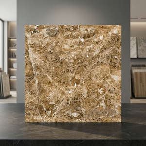 Matériaux de construction Rose Aspect Marbre Electra Beige 2x2 Brillant Lappato Porcelaine Carrelages Muraux Design Salon Carrelages de Sol - Product Image 4