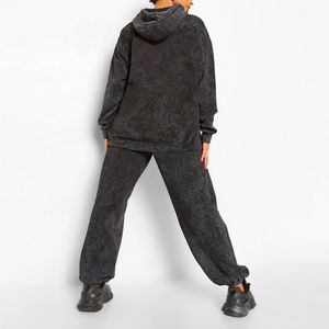 Servicio OEM, Precio Bajo, Trajes Deportivos de Mujer con Material Transpirable, Personalizables, de Algodón, Estilo Vintage, Casual, Lavado Ácido - Product Image 2