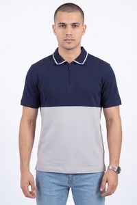 Nouveau style 2026 de haute qualité, respirant, en polyester/coton, à manches courtes, design vierge, logo personnalisé sur le devant, grandes tailles pour hommes - Product Image 5