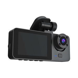 Dash Cam con Scheda MMC 32G, Sensore G, Registratore di Guida Anteriore e Posteriore, DVR per Auto con Rilevamento del Movimento, Monitoraggio Parcheggio, 3 Canali - Product Image 4