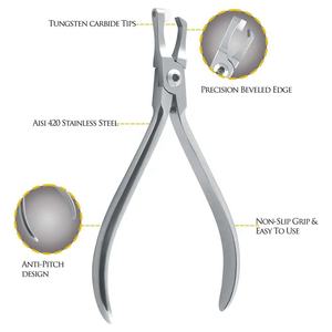 Pince à ligature orthodontique manuelle, porte-aiguille ergonomique de précision, outil dentaire pour la manipulation des fils de bretelles, en acier inoxydable, par Grip Surgical - Product Image 5