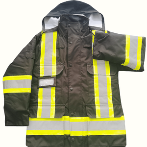 Custom New High Visibility Winter <b>Waterproof</b> Reflective Safety Parka <b>Work</b> Wear - Product Image 1